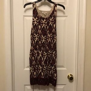 Cinched waist liner dress